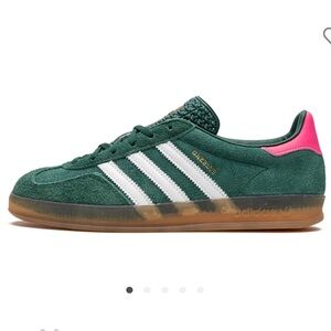 Women’s adidas Gazelle Indoor “Collegiate Green/Lucid Pink” New without box